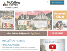 Tablet Screenshot of mccaffreyhomes.com